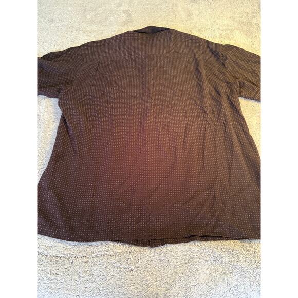 Toscano Men's 100% silk button down short sleeve shirt - Picture 3 of 7